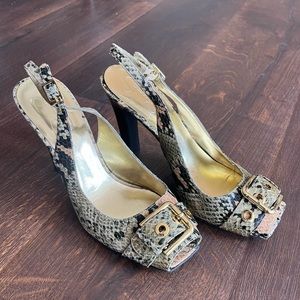 Jessica Simpson Snake sling back heels